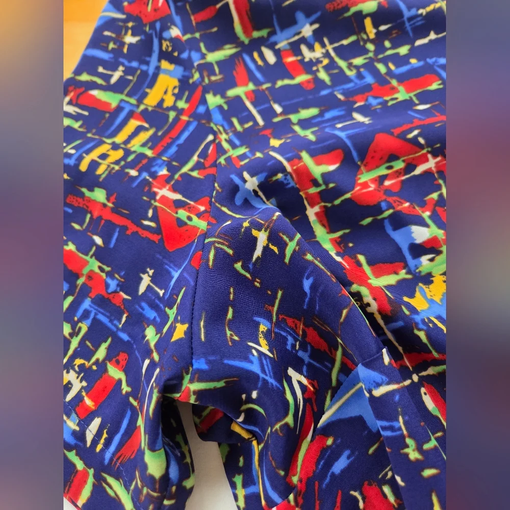 Notations Multicolor Abstract Blouse - Picture 5 of 6